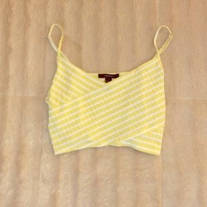Yellow crop top